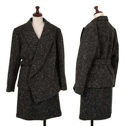 COMME des GARCONS FRANCE Nep Tweed Skirt Charcoal Size S