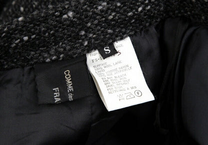 COMME des GARCONS FRANCE Nep Tweed Skirt Charcoal Size S