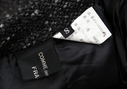 COMME des GARCONS FRANCE Nep Tweed Skirt Charcoal Size S