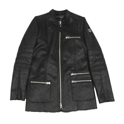 ARMANI JEANS Boa Lined Zip Blouson Black Size 38