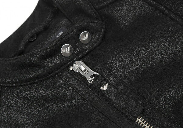 ARMANI JEANS Boa Lined Zip Blouson Black Size 38