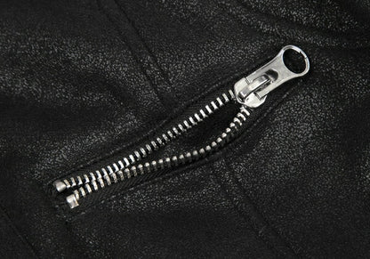 ARMANI JEANS Boa Lined Zip Blouson Black Size 38