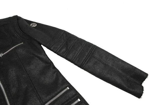ARMANI JEANS Boa Lined Zip Blouson Black Size 38