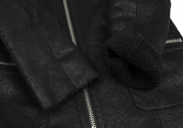 ARMANI JEANS Boa Lined Zip Blouson Black Size 38