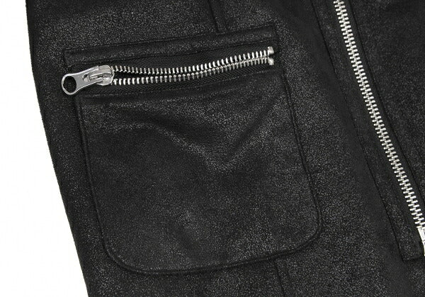 ARMANI JEANS Boa Lined Zip Blouson Black Size 38