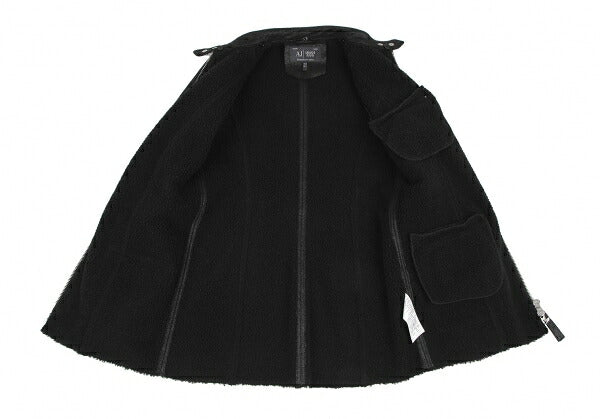 ARMANI JEANS Boa Lined Zip Blouson Black Size 38