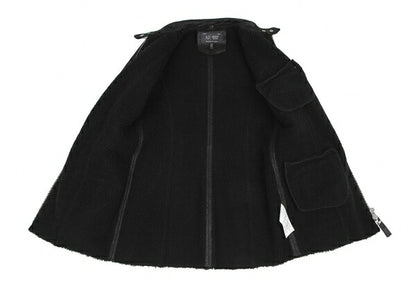 ARMANI JEANS Boa Lined Zip Blouson Black Size 38