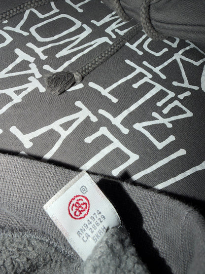 Stussy Shawn Photo Pullover Hoodie Charcoal Gray Size L