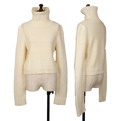 JPG by GAULTIER Turtleneck Hairy Knit Sweater Ivory Size 40