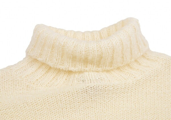 JPG by GAULTIER Turtleneck Hairy Knit Sweater Ivory Size 40