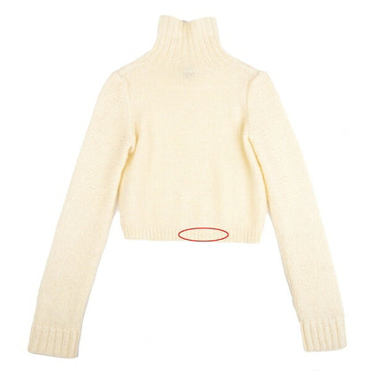 JPG by GAULTIER Turtleneck Hairy Knit Sweater Ivory Size 40