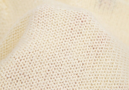 JPG by GAULTIER Turtleneck Hairy Knit Sweater Ivory Size 40