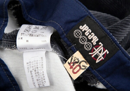 JPG by GAULTIER Corduroy Panel Design Skirt Navy Size 40