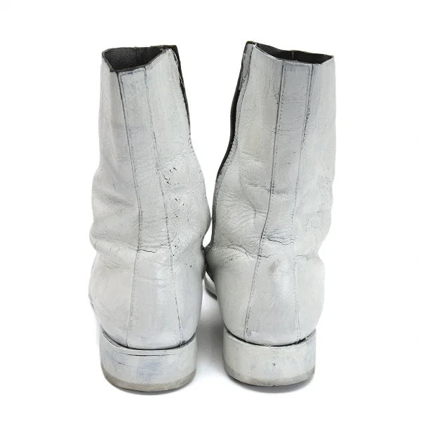 Maison Martin Margiela Square Toe Boots White Size 28cm