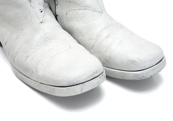 Maison Martin Margiela Square Toe Boots White Size 28cm