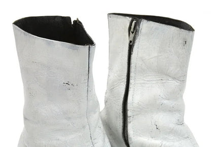 Maison Martin Margiela Square Toe Boots White Size 28cm