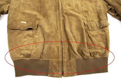 Papas Pig Suede Zip Blouson Brown Size L