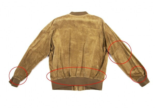 Papas Pig Suede Zip Blouson Brown Size L