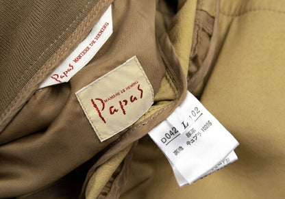 Papas Pig Suede Zip Blouson Brown Size L