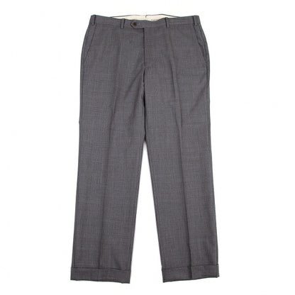 Papas Italian Wool Tapered Pants Gray Size LL