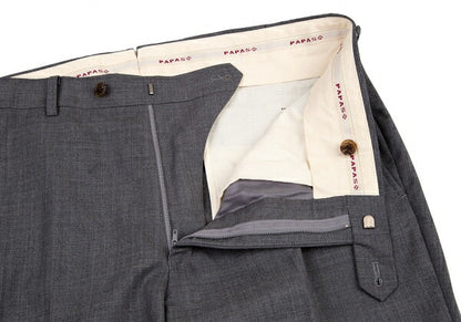 Papas Italian Wool Tapered Pants Gray Size LL