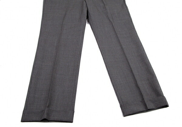 Papas Italian Wool Tapered Pants Gray Size LL