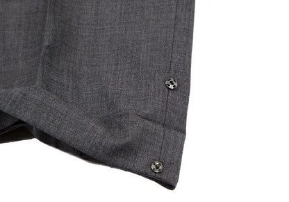 Papas Italian Wool Tapered Pants Gray Size LL