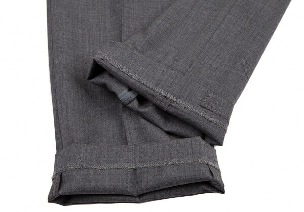 Papas Italian Wool Tapered Pants Gray Size LL