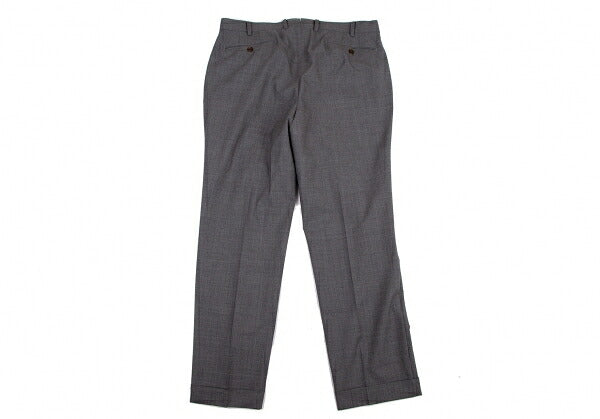 Papas Italian Wool Tapered Pants Gray Size LL