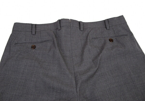 Papas Italian Wool Tapered Pants Gray Size LL