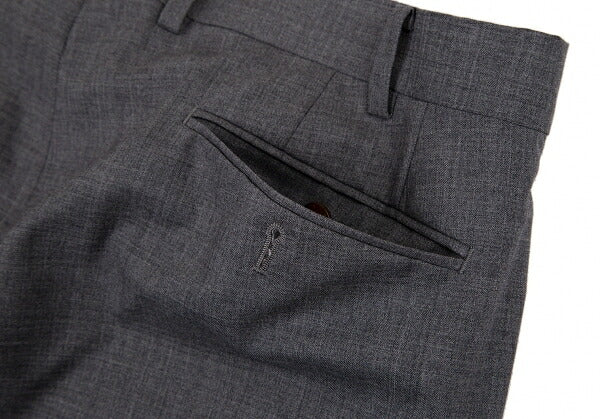 Papas Italian Wool Tapered Pants Gray Size LL