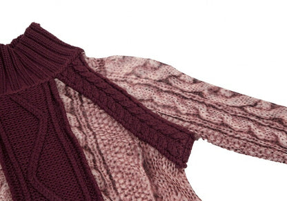Jean Paul GAULTIER MAILLE FEMME Knit Top Bordeaux Size S
