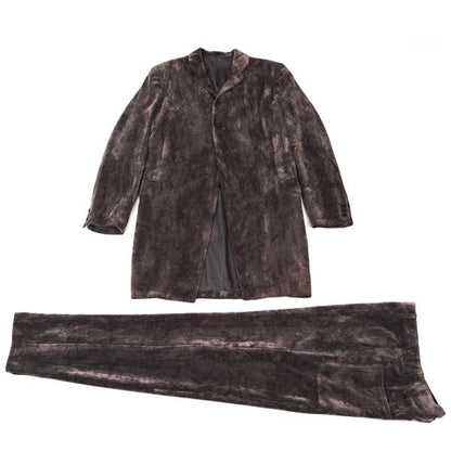 Yohji Yamamoto POUR HOMME Crushed Velour Jacket Mocha Size M