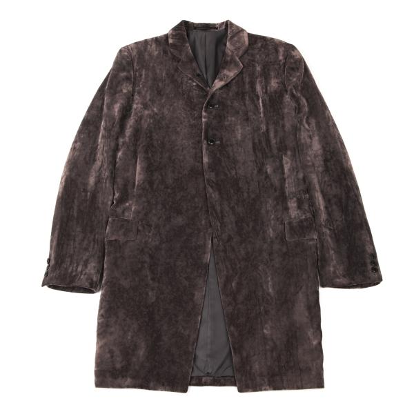 Yohji Yamamoto POUR HOMME Crushed Velour Suit Mocha