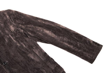 Yohji Yamamoto POUR HOMME Crushed Velour Suit Mocha