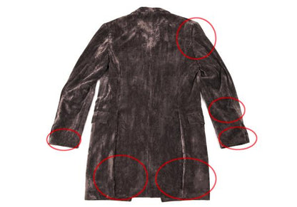 Yohji Yamamoto POUR HOMME Crushed Velour Suit Mocha