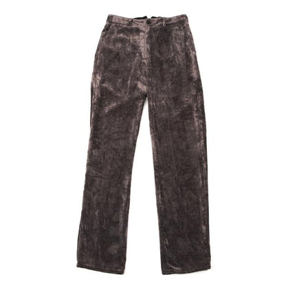 Yohji Yamamoto POUR HOMME Crushed Velour Suit Mocha