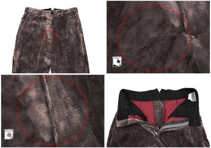 Yohji Yamamoto POUR HOMME Crushed Velour Suit Mocha