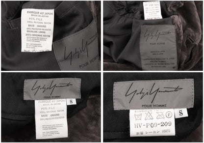 Yohji Yamamoto POUR HOMME Crushed Velour Suit Mocha