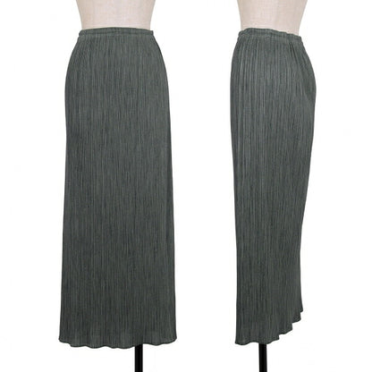 PLEATS PLEASE Fabric Print Skirt Gray Size 3