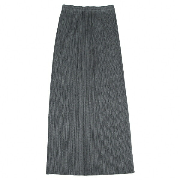 PLEATS PLEASE Fabric Print Skirt Gray Size 3