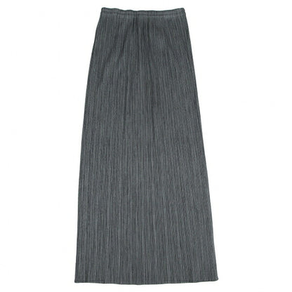 PLEATS PLEASE Fabric Print Skirt Gray Size 3