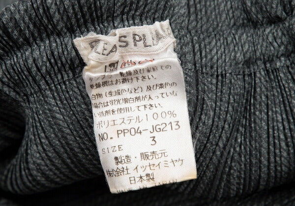PLEATS PLEASE Fabric Print Skirt Gray Size 3