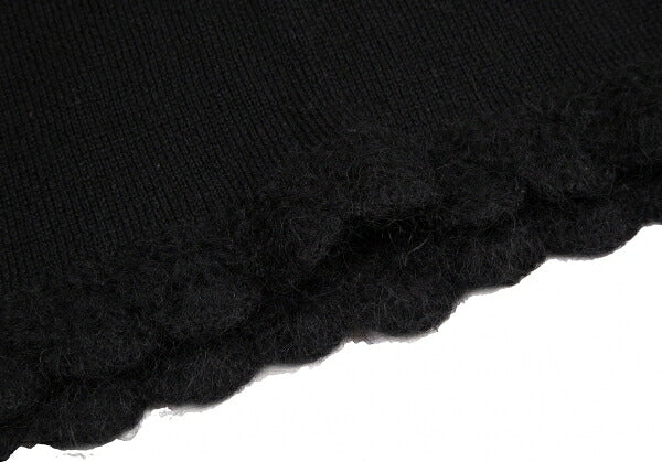 COMME des GARCONS Wool Nylon Hem Knit Sweater Black Size M