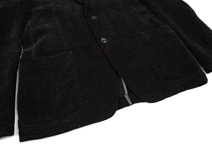 ARMANI COLLEZIONI Chenille Blend Blazer Black Size 50
