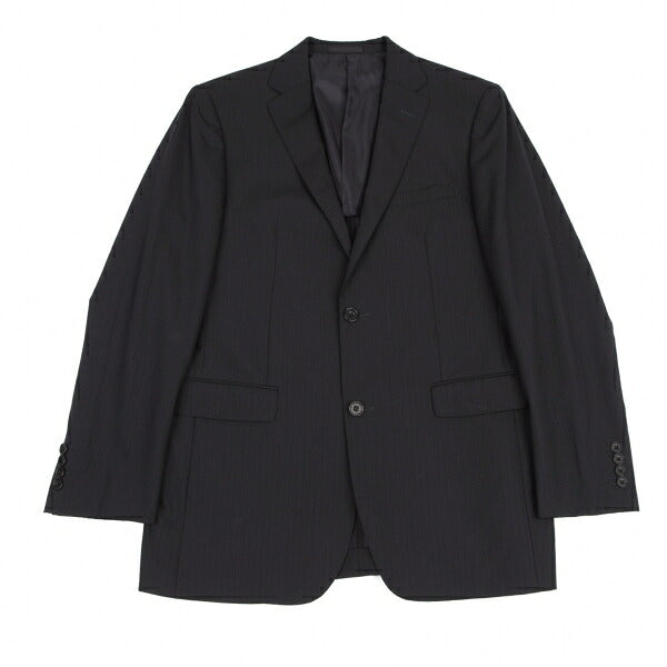 BURBERRY BLACK LABEL Wool Stripe Blazer Navy Size 42L