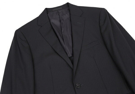 BURBERRY BLACK LABEL Wool Stripe Blazer Navy Size 42L