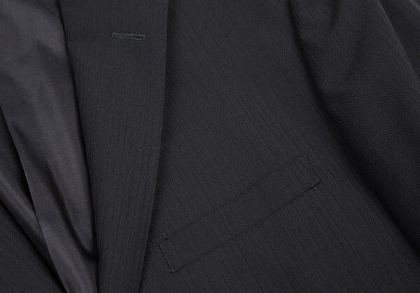 BURBERRY BLACK LABEL Wool Stripe Blazer Navy Size 42L