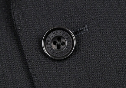 BURBERRY BLACK LABEL Wool Stripe Blazer Navy Size 42L
