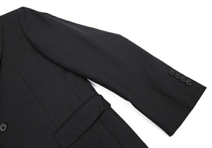 BURBERRY BLACK LABEL Wool Stripe Blazer Navy Size 42L